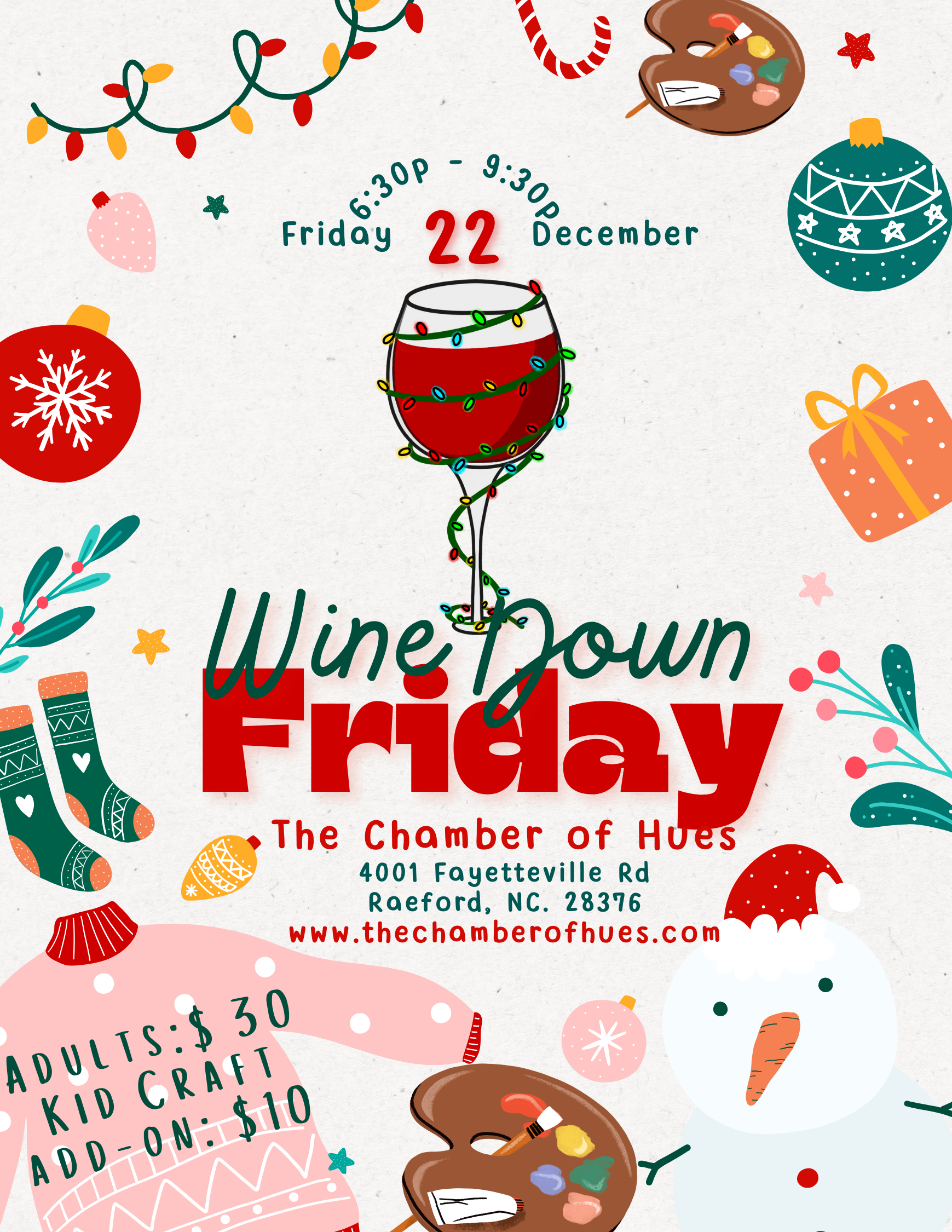 Holiday Wine Down Friday!!